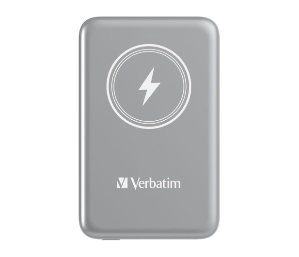 Verbatim Charge 'n' Go Magnetic Wireless Power Bank 10000mAh szary - 1236535 - zdjęcie